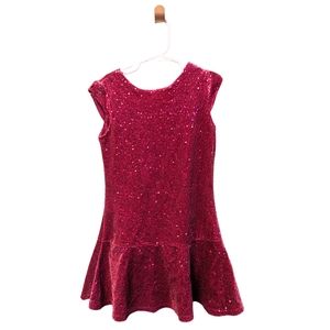 🔖4 for $20 Sparkly sz 7/8 Children's Place velvety dress EUC